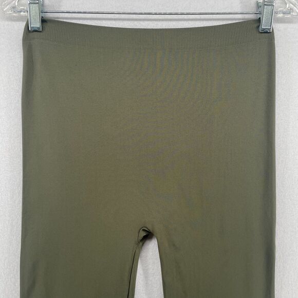 ORGANIC BY JOHN PATRICK Leggings M Seamless High Waist Stretch Nylon Green - Picture 8 of 14